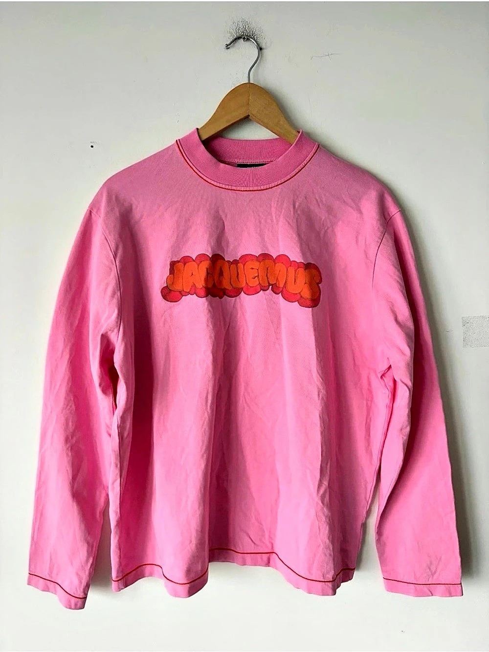 Jacquemus Le T-Shirt Pavane Manches Longues Pink Small